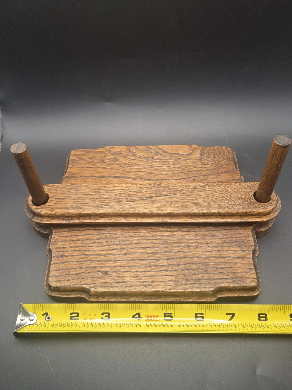 Vintage Napkin Holder Oak Wind Proof Country French Farm